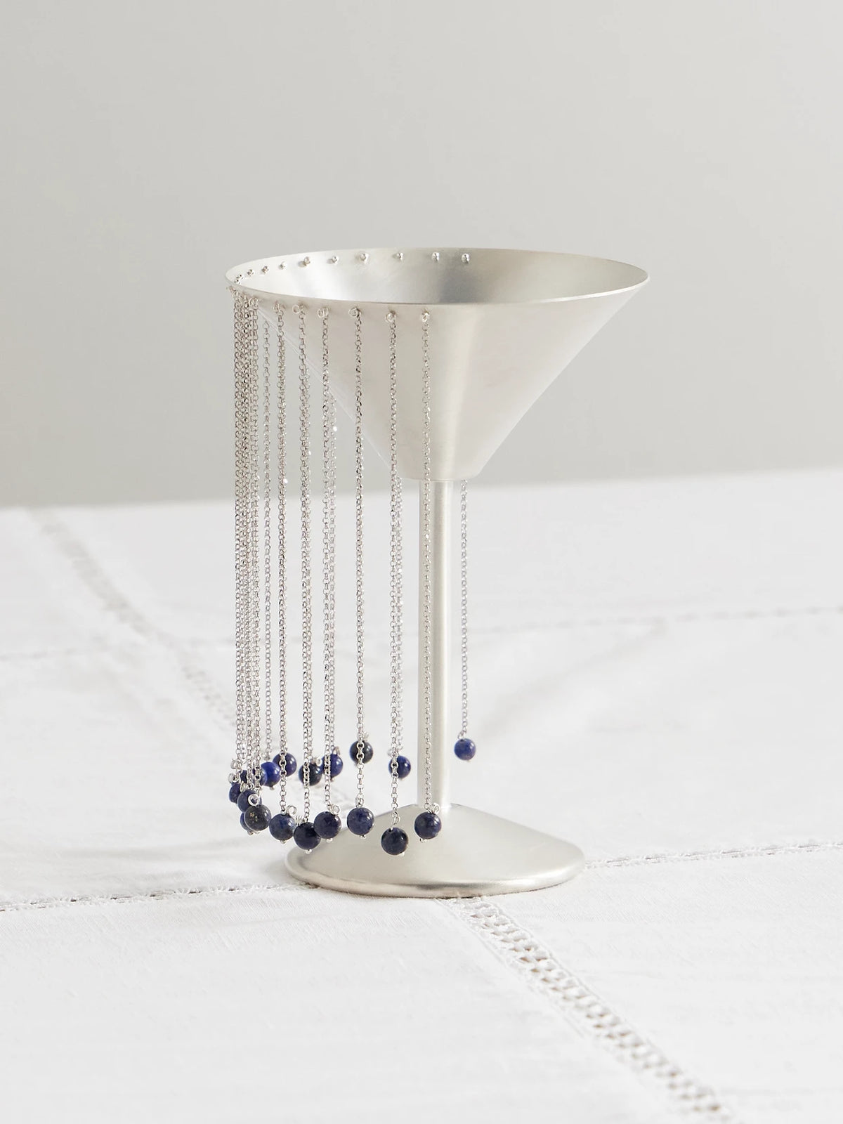 + Taller Marmo Celebration Fringed Silver-plated And Lapis Lazuli Margarita Glass
