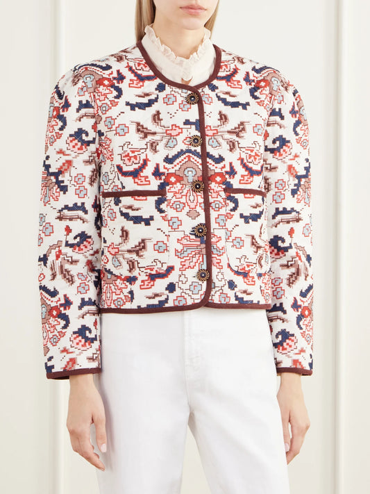 ALIX OF BOHEMIA Dorian Jacquard Cotton-corduroy Jacket