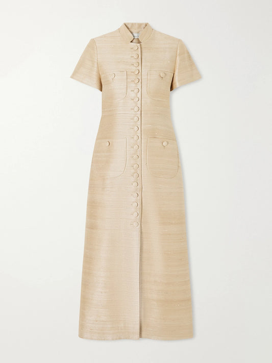 LIBEROWE Imperial Silk-blend Midi Dress