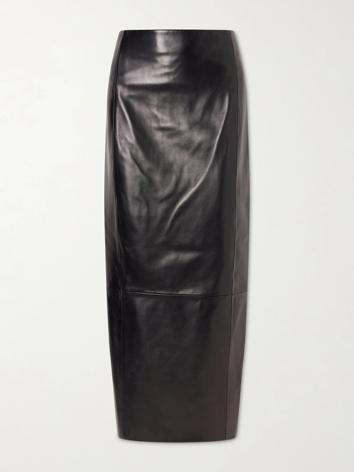 Lyle Leather Midi Skirt