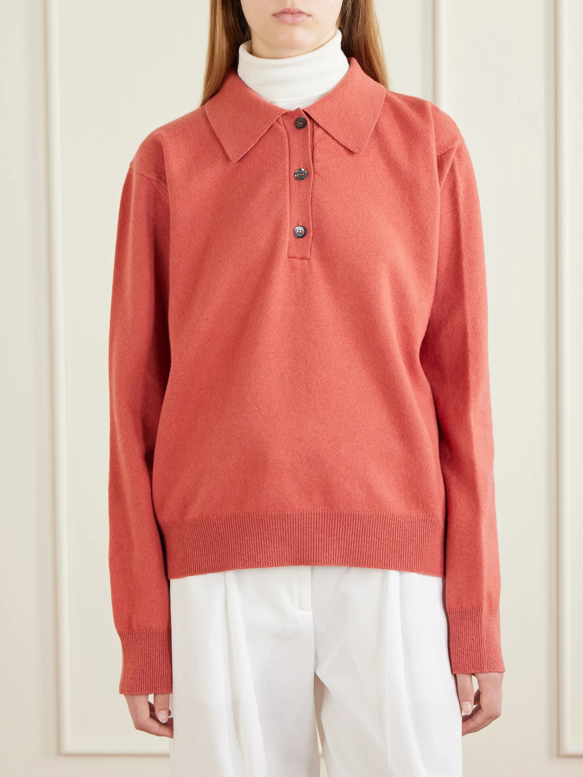 RÓHE Stretch Wool And Cashmere-blend Polo Shirt