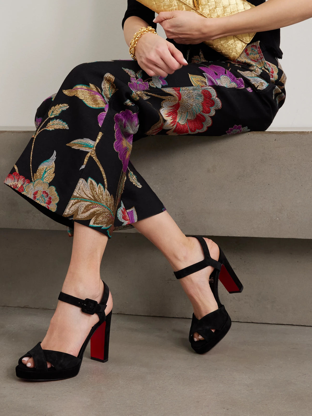 Cora 100 Suede Platform Sandals