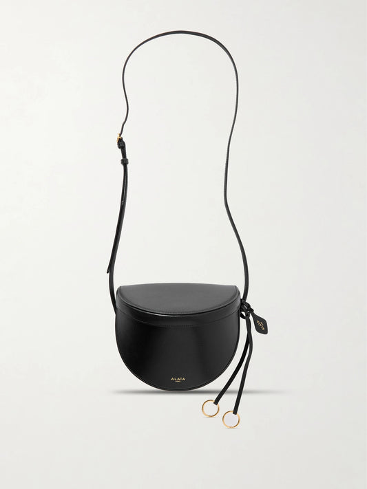Textured-leather Shoulder Bag
