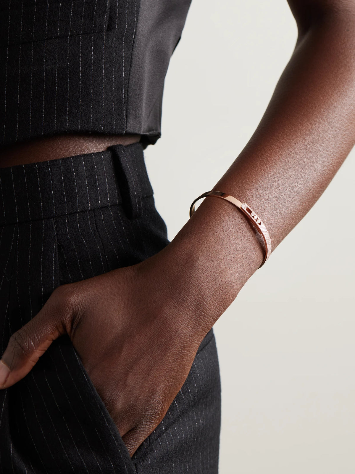 Image of Bracelets. Product name - Move Noa 18-karat Rose Gold Diamond Bracelet in Multi colour by brand - Messika