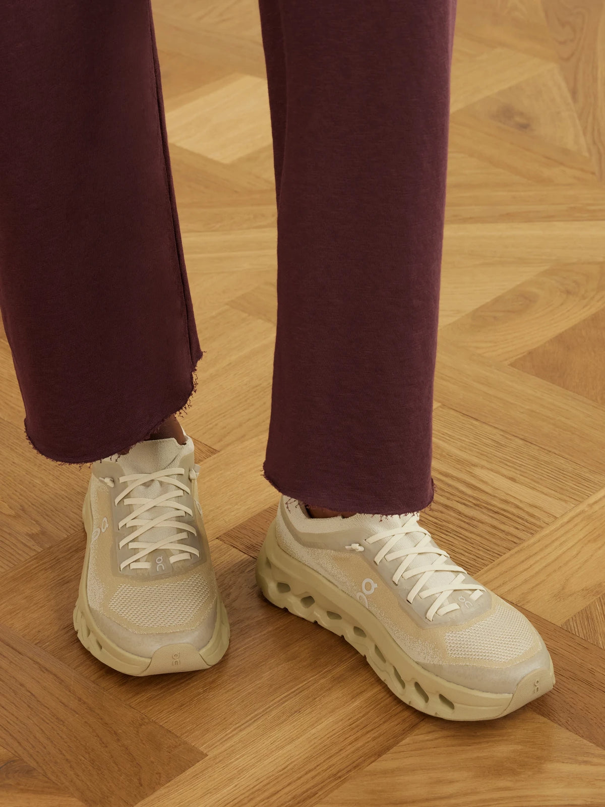 ON + Zendaya Cloudtilt Moon Stretch Recycled-knit Sneakers