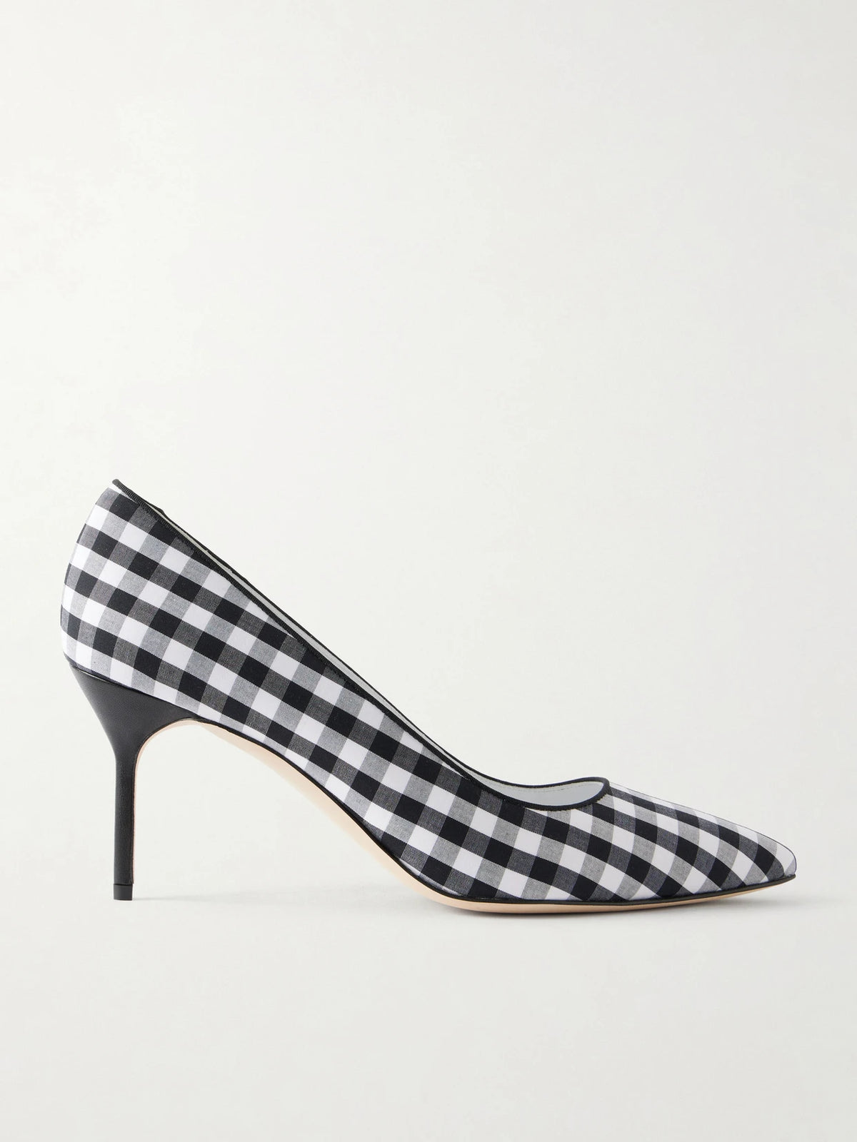 Bb 70 Checked Woven Pumps
