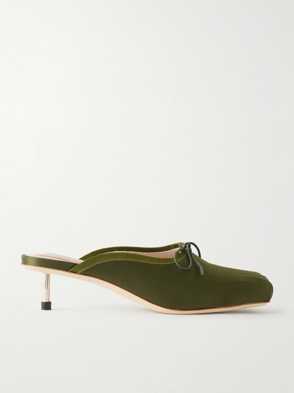 Pointe Bow-detailed Satin Pumps