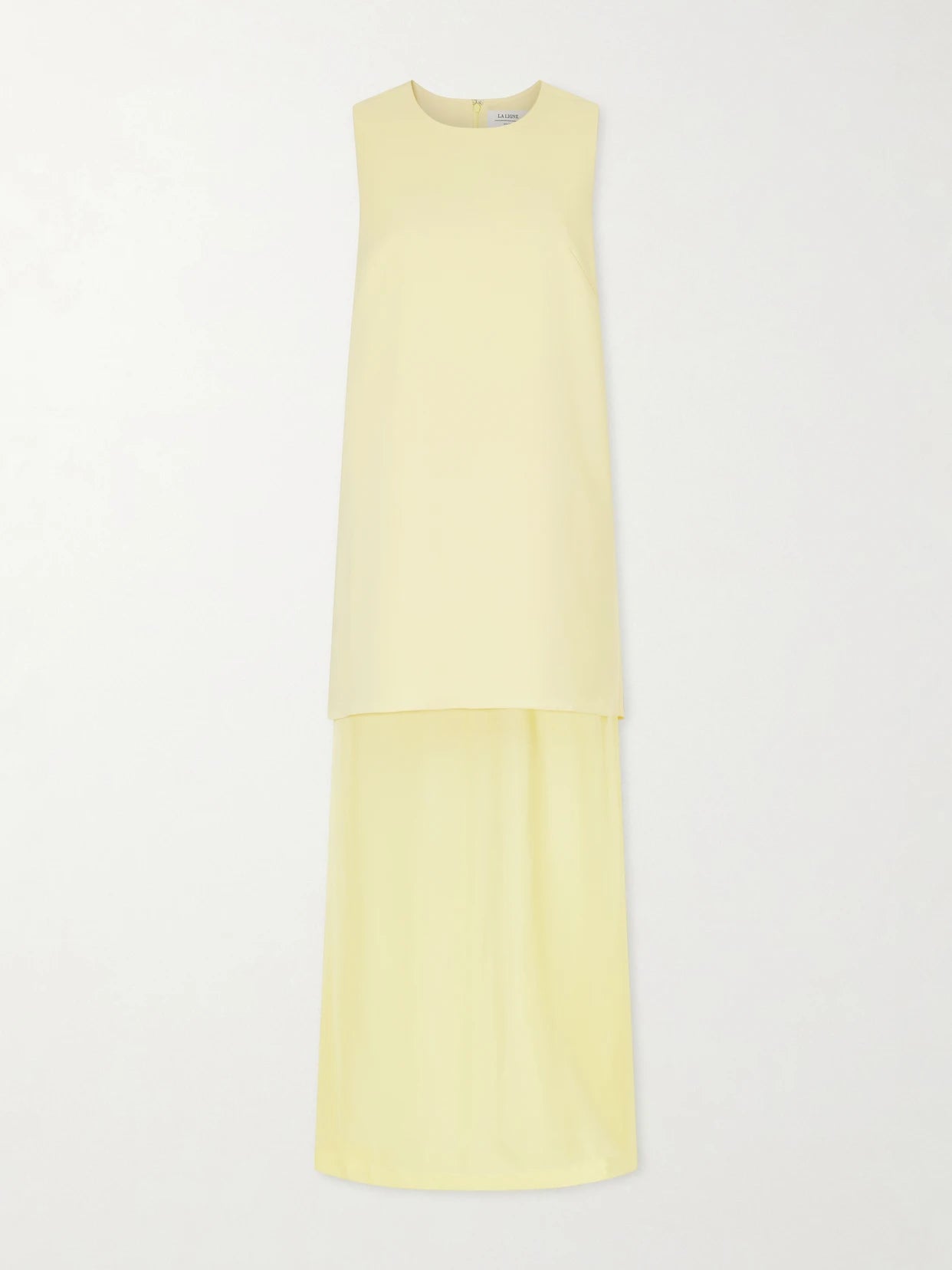 Crepe And Chiffon Maxi Dress