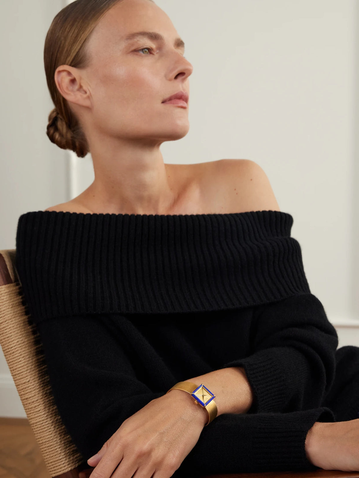 Image of Jewelry. Product name - + Chopard Vintage 1980s Hand-wound 18-karat Gold Lapis Lazuli Watch, Ref. 46945 (6.75" And 7.0" Wrist) in Multi colour by brand - Stephanie Windsor