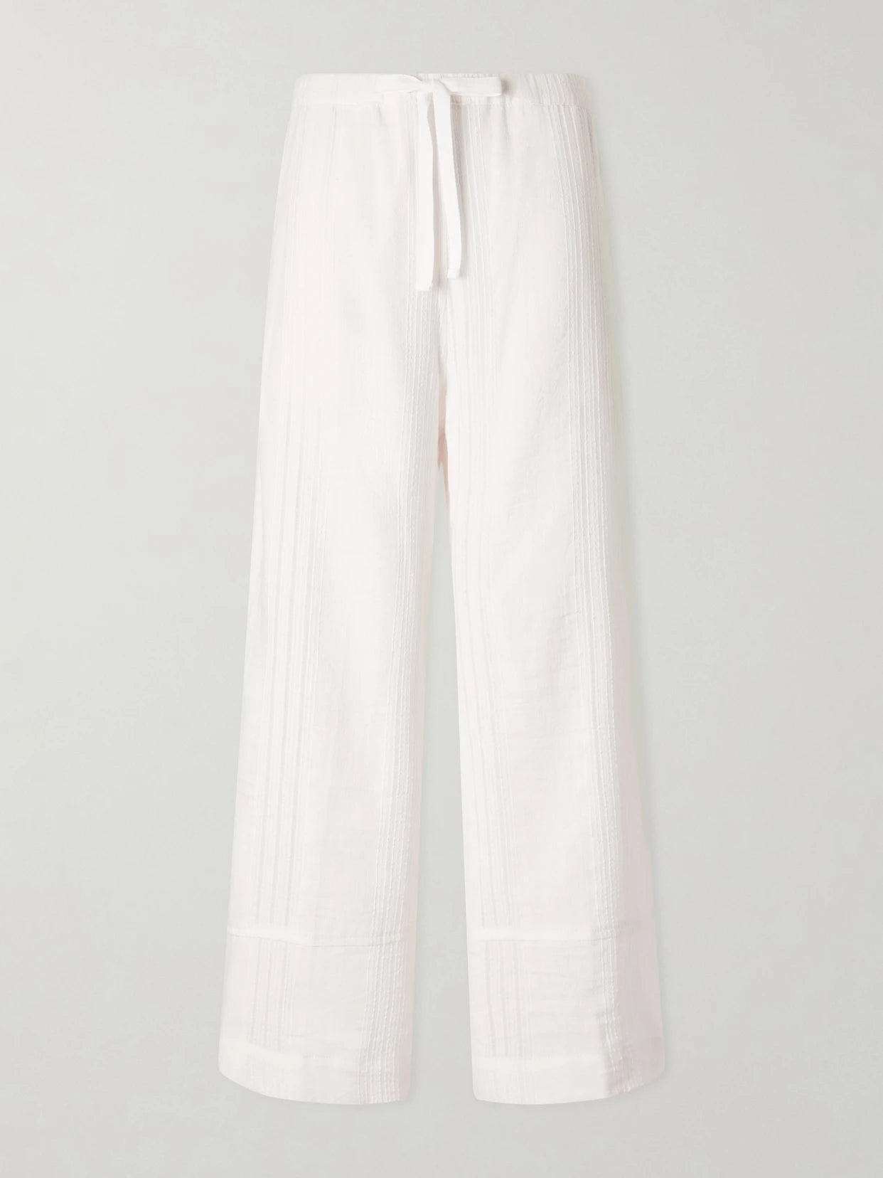 Desta Striped Cotton Wide-leg Pants