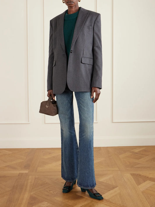 Image of Heels. Product name - Belle Vivier 45 Suede Pumps in Forest green colour by brand - Roger Vivier