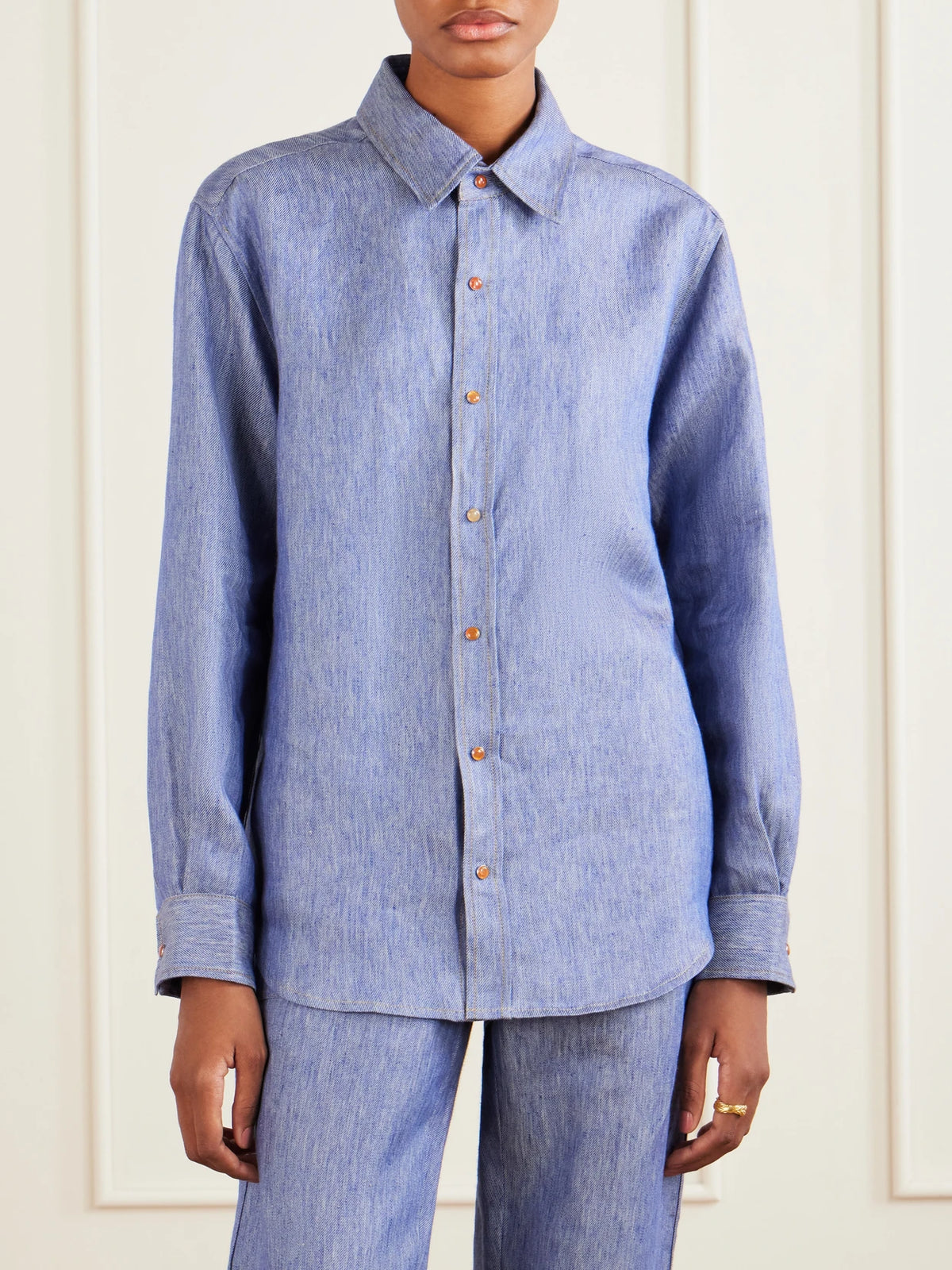 Linen-denim Shirt