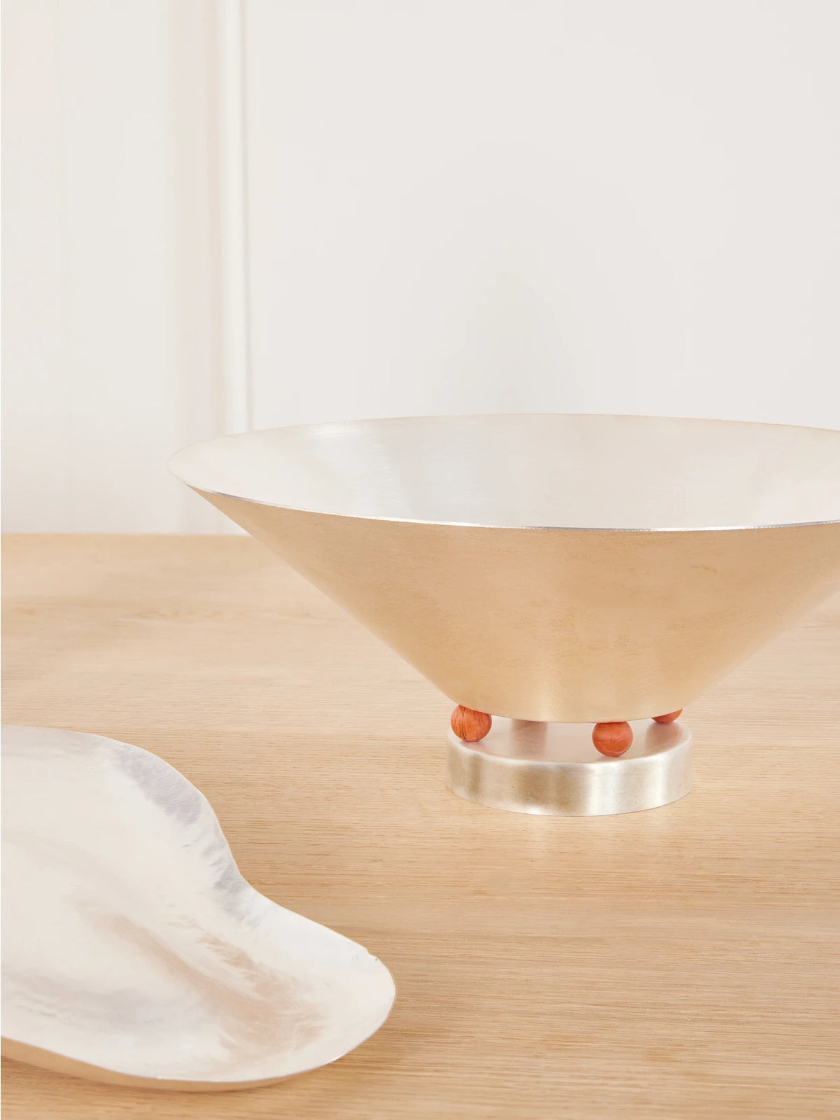 Image of Tableware. Product name - + Vesper Voyage Tysia Silver-plated And Red Jasper Bowl in Multi colour by brand - Natalia Criado