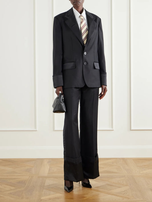 Image of Coats & Jackets. Product name - Wool-gabardine Blazer in Black colour by brand - Jean Paul Gaultier