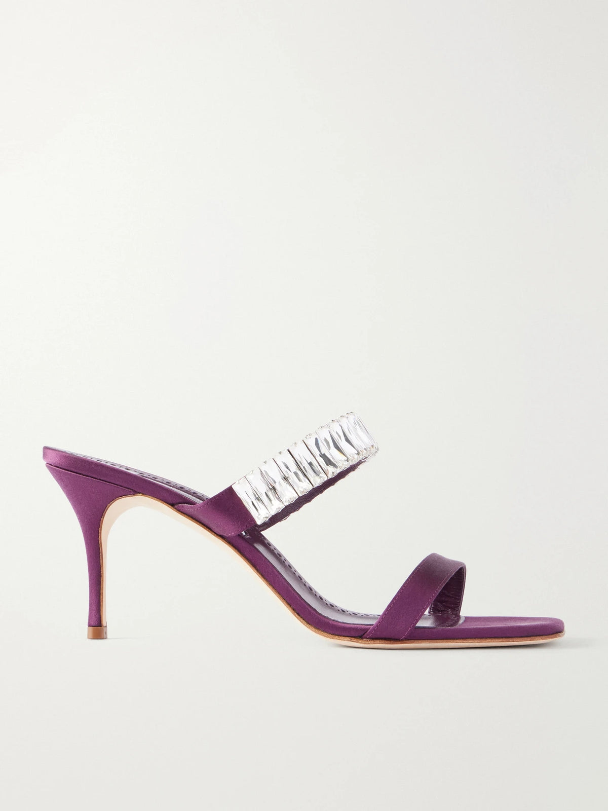 Sakobay 70 Crystal-embellished Satin Sandals