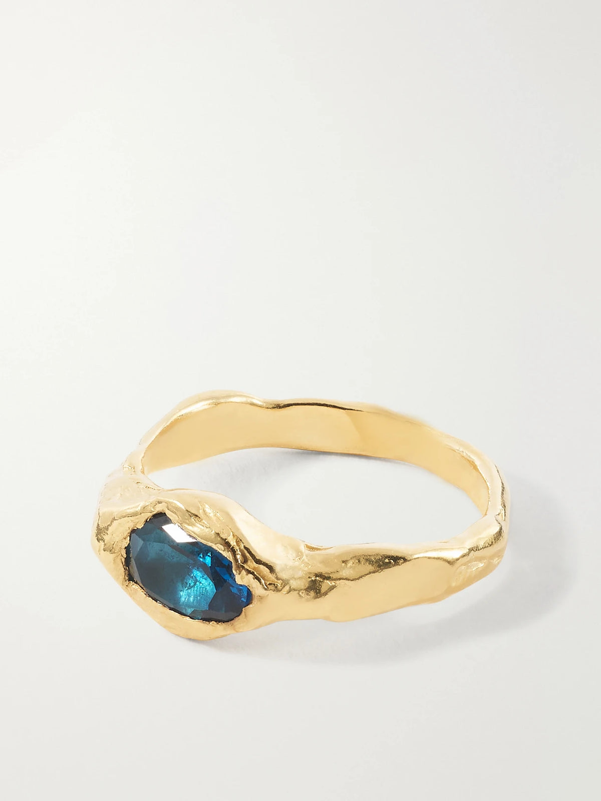Faro Formentor Gold-plated Sterling Silver And Cubic Zirconia Ring