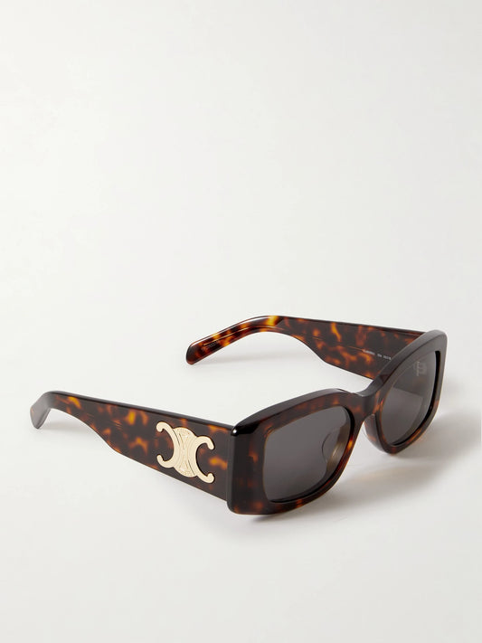 Triomphe Oversized Square-frame Acetate Sunglasses