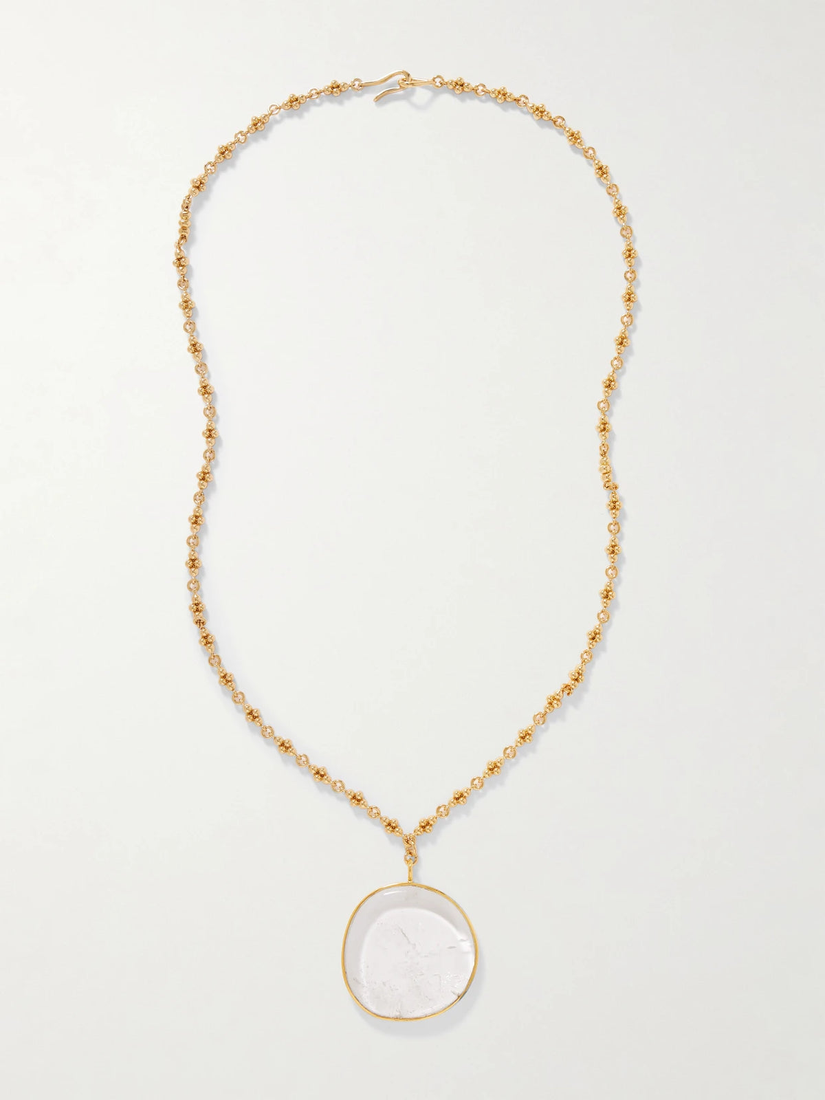 Gold-plated Quartz Necklace