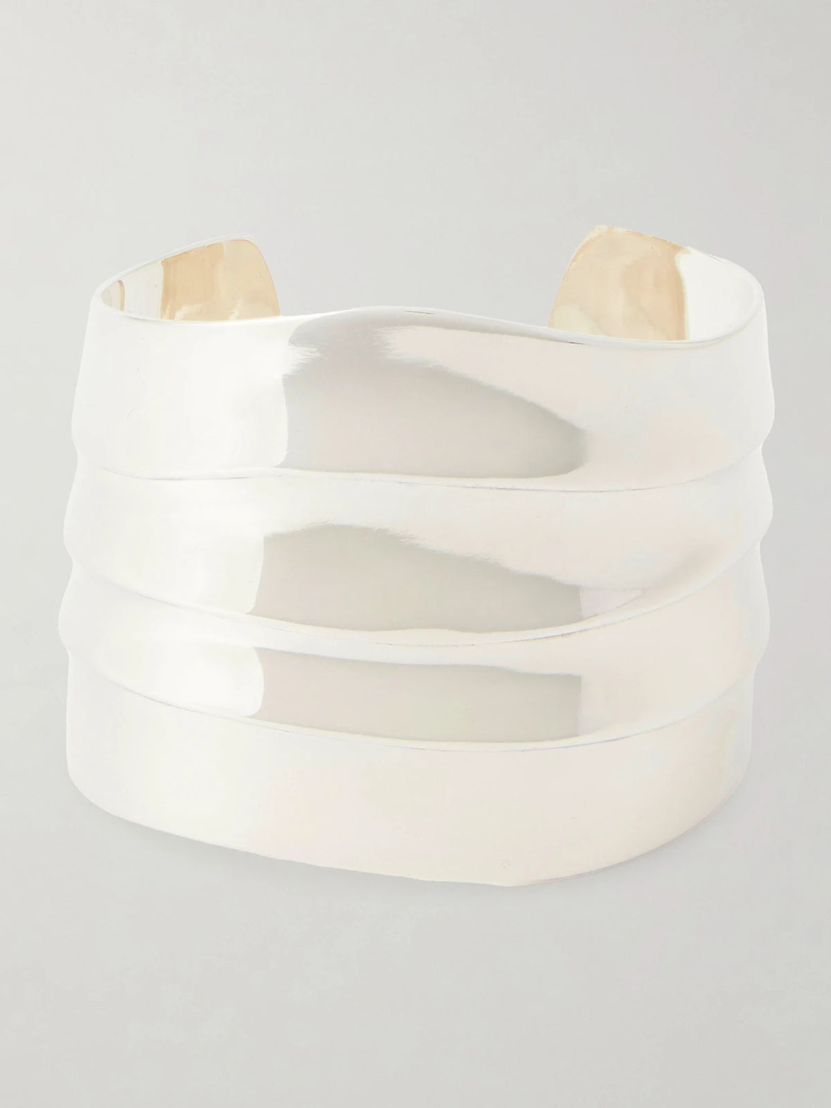 Medium Wave Silver Cuff