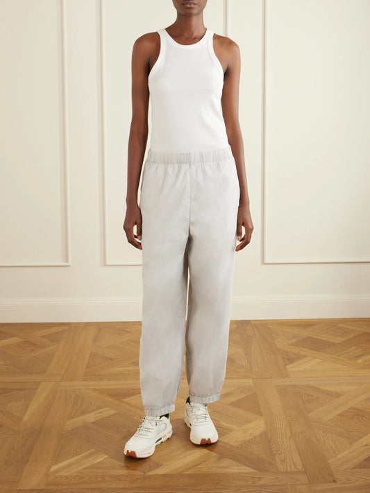 Image of Sneakers. Product name - + Zendaya Cloudzone Moon Rubber-trimmed Mesh Sneakers in Ivory colour by brand - ON