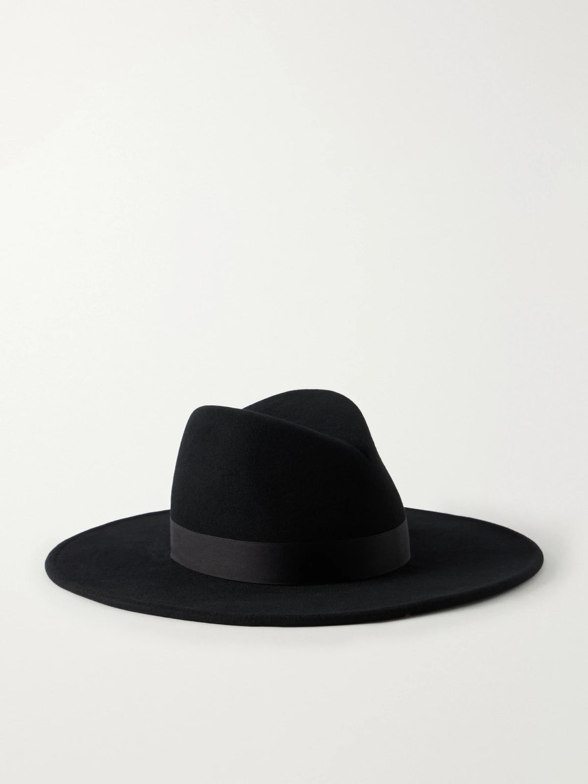 Gigi Burris Jeanne Satin-trimmed Wool And Cotton-blend Felt Hat