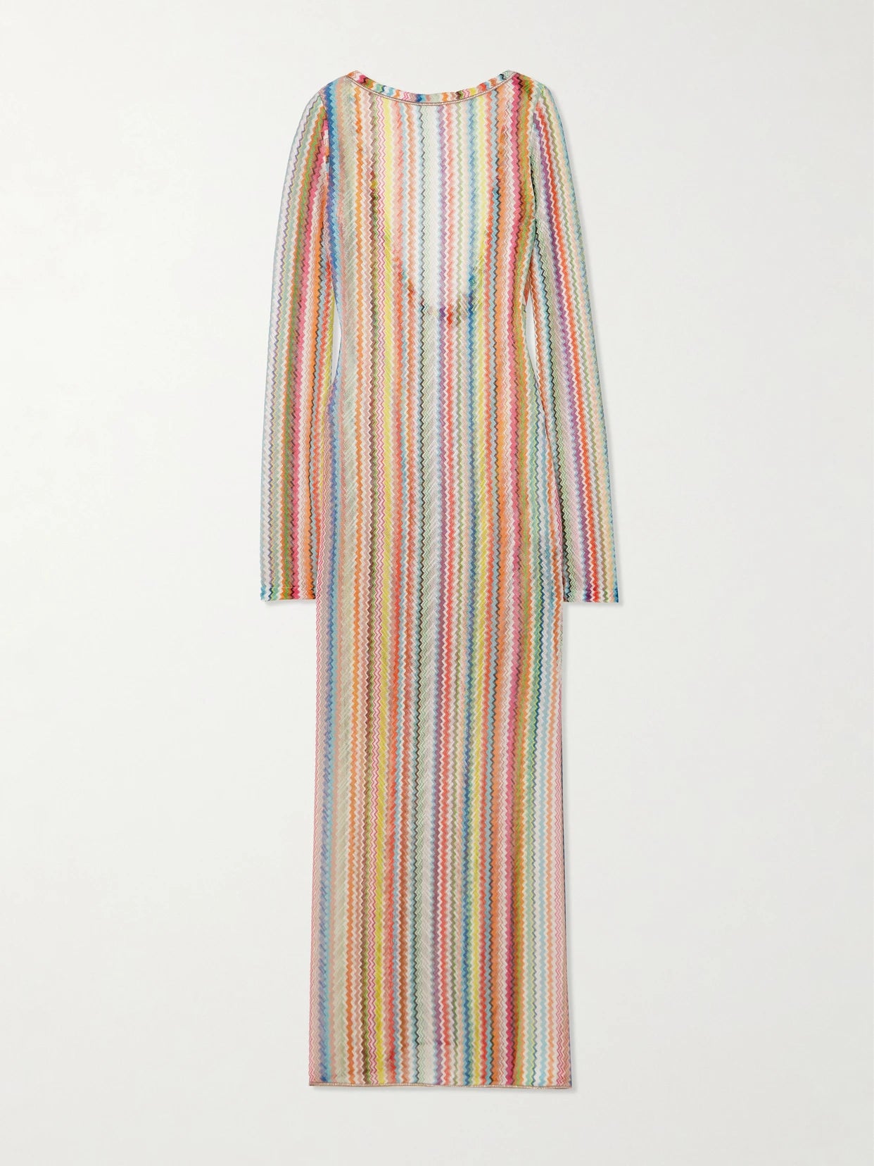 Mare Striped Metallic Crochet-knit Maxi Dress