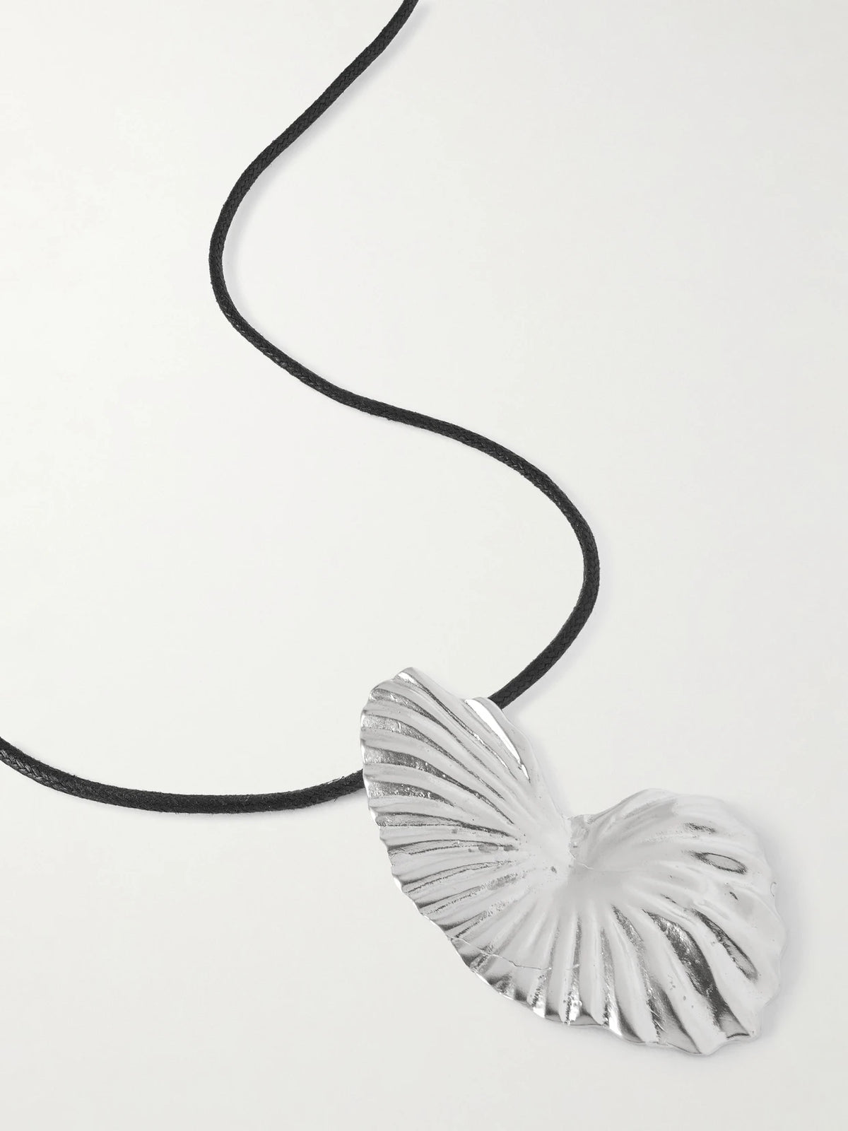 The Birth Of Venus Sterling Silver And Cord Necklace