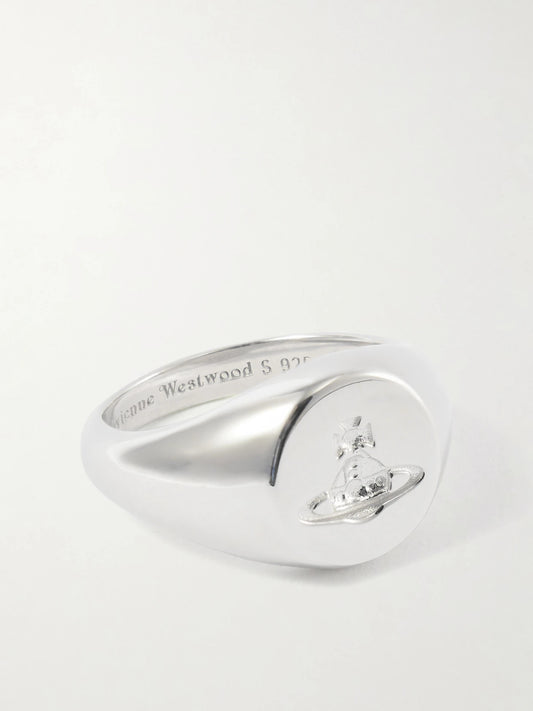 Vivienne Westwood Sigillo-debossed Recycled Silver Ring
