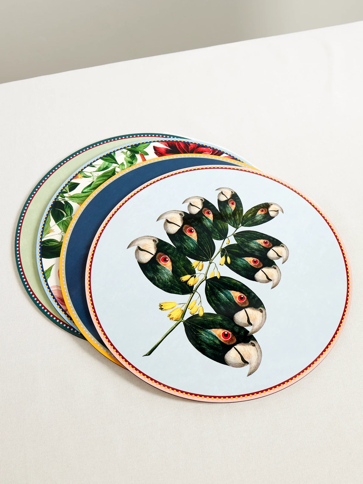 + Beto Val Set Of Four Wood Placemats