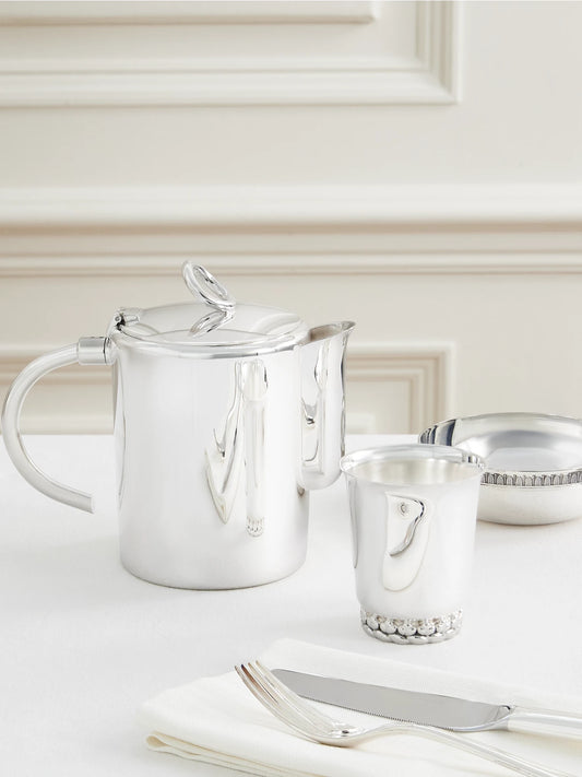 Image of Tableware. Product name - Vertigo Silver-plated Teapot in Multi colour by brand - Christofle