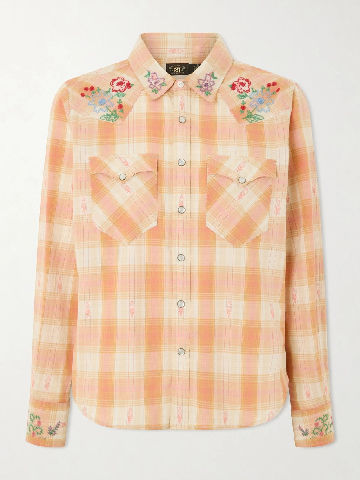 Buffalo Embroidered Checked Cotton Shirt