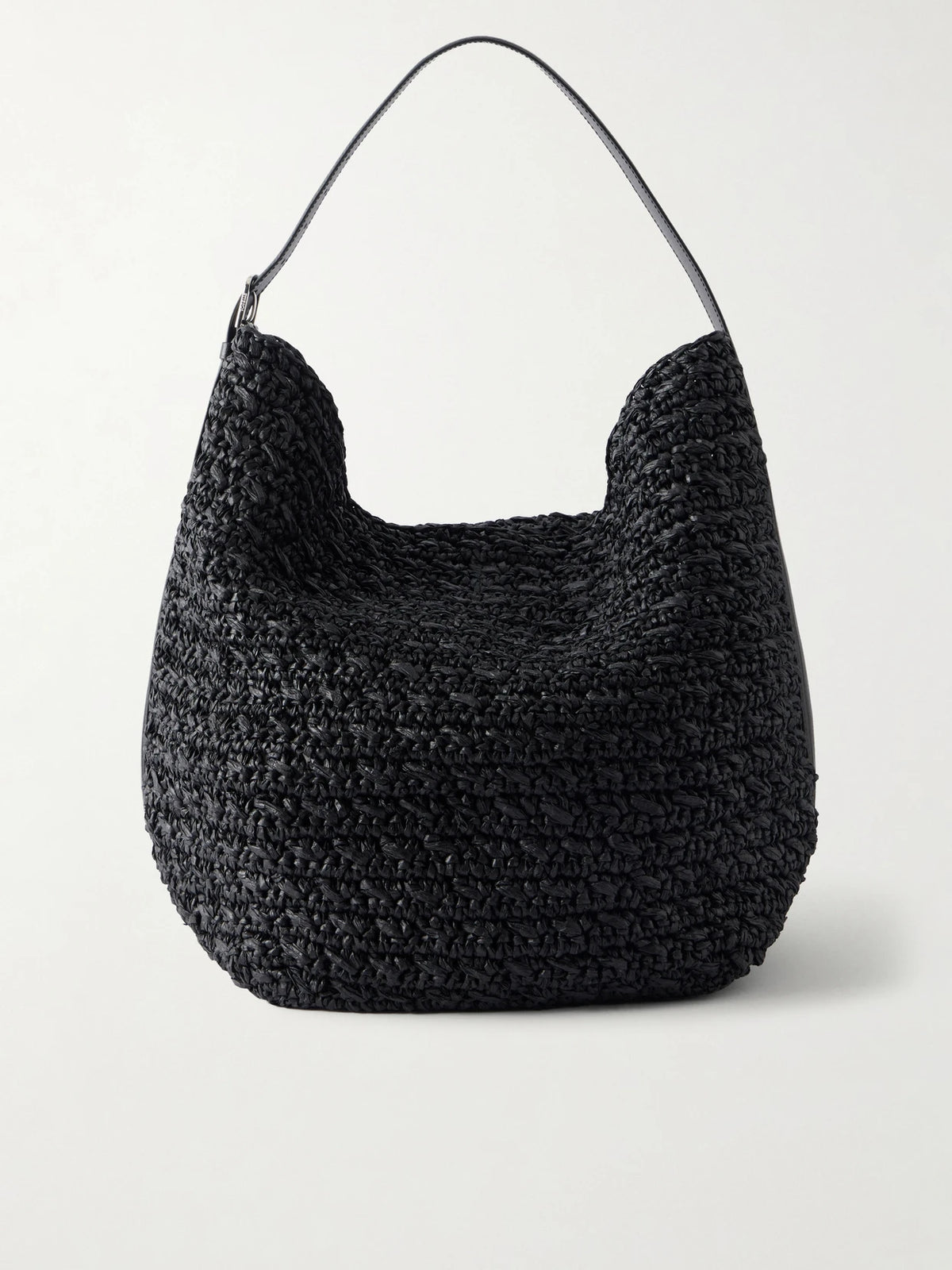 Belted Raffia Tote
