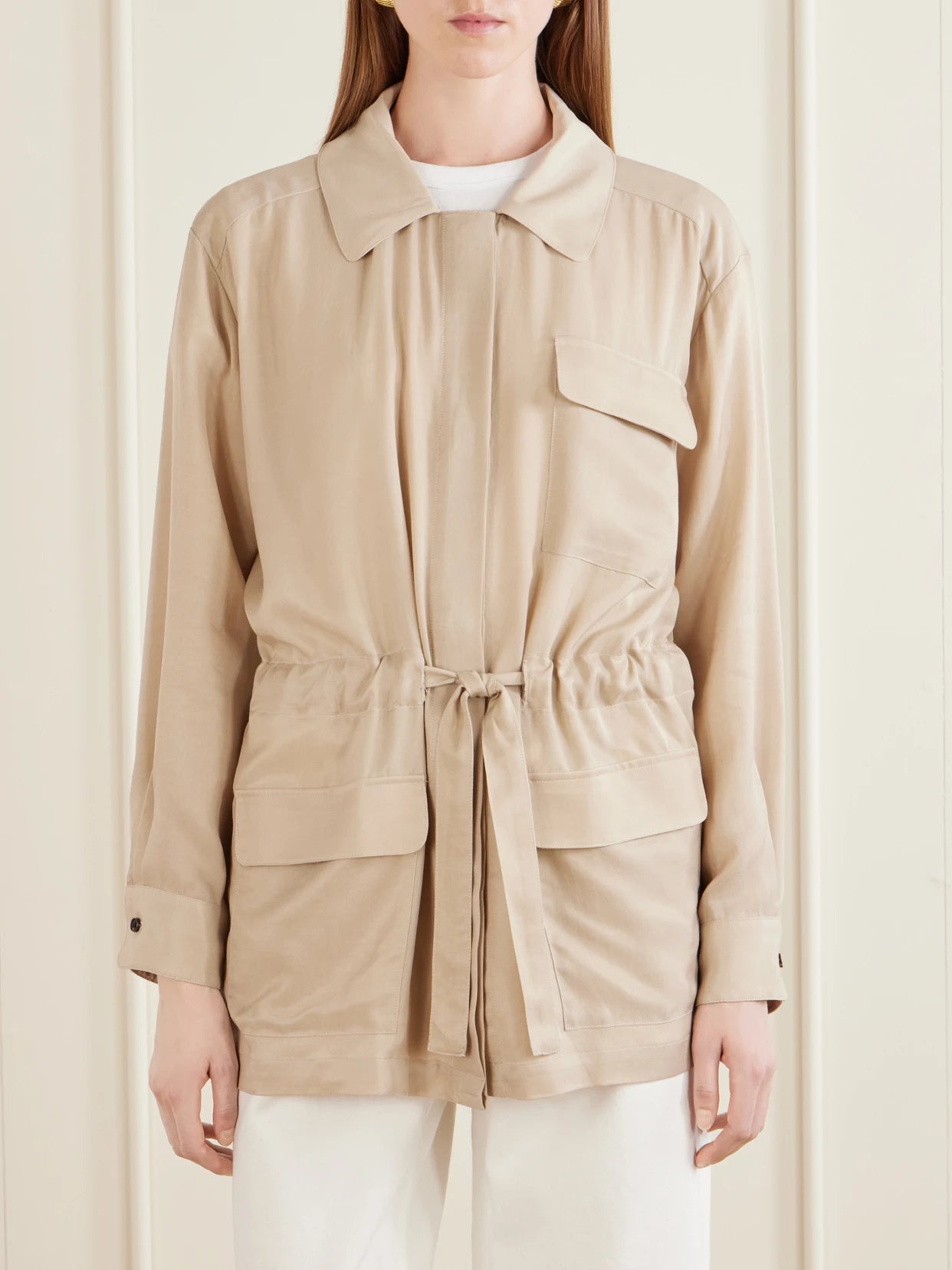 Kim Drawstring Tencel Jacket
