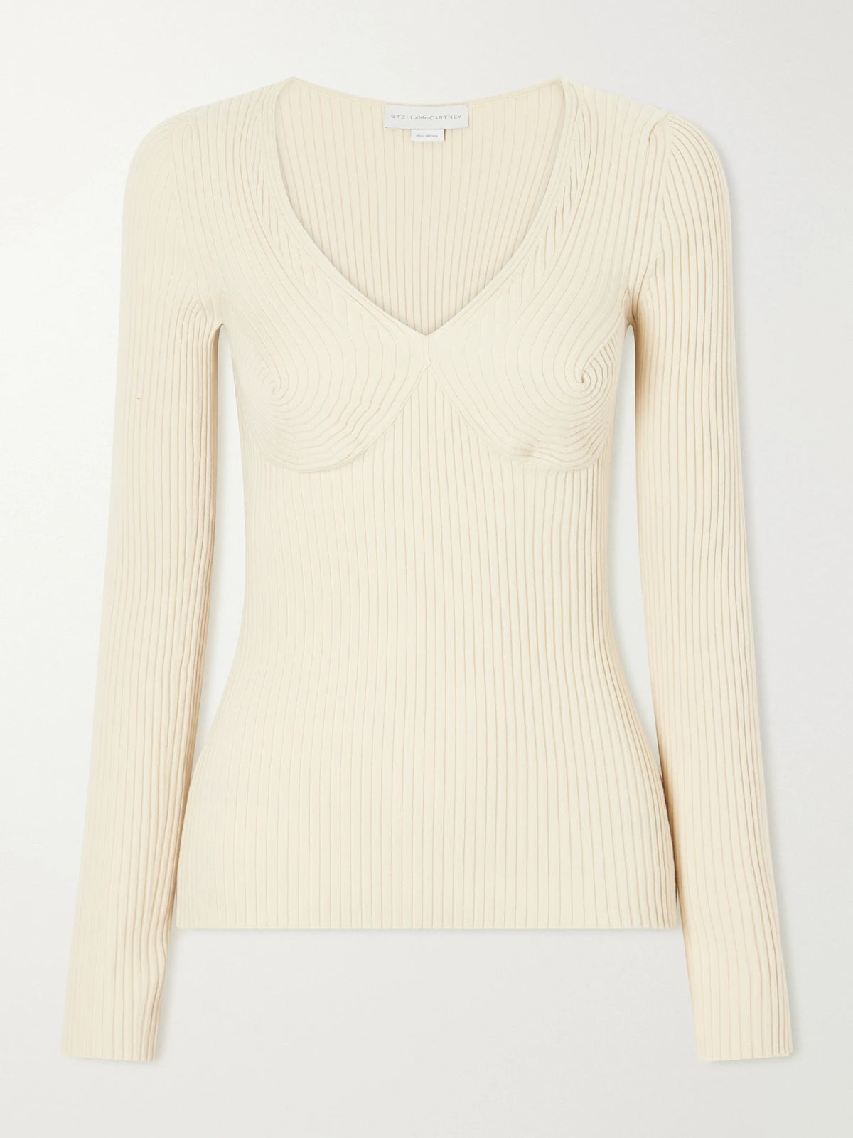 Stella McCartney Ribbed Cotton-blend Sweater