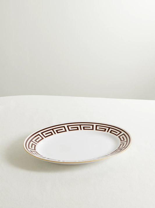 GINORI 1735 Oval Gold-plated Porcelain Platter