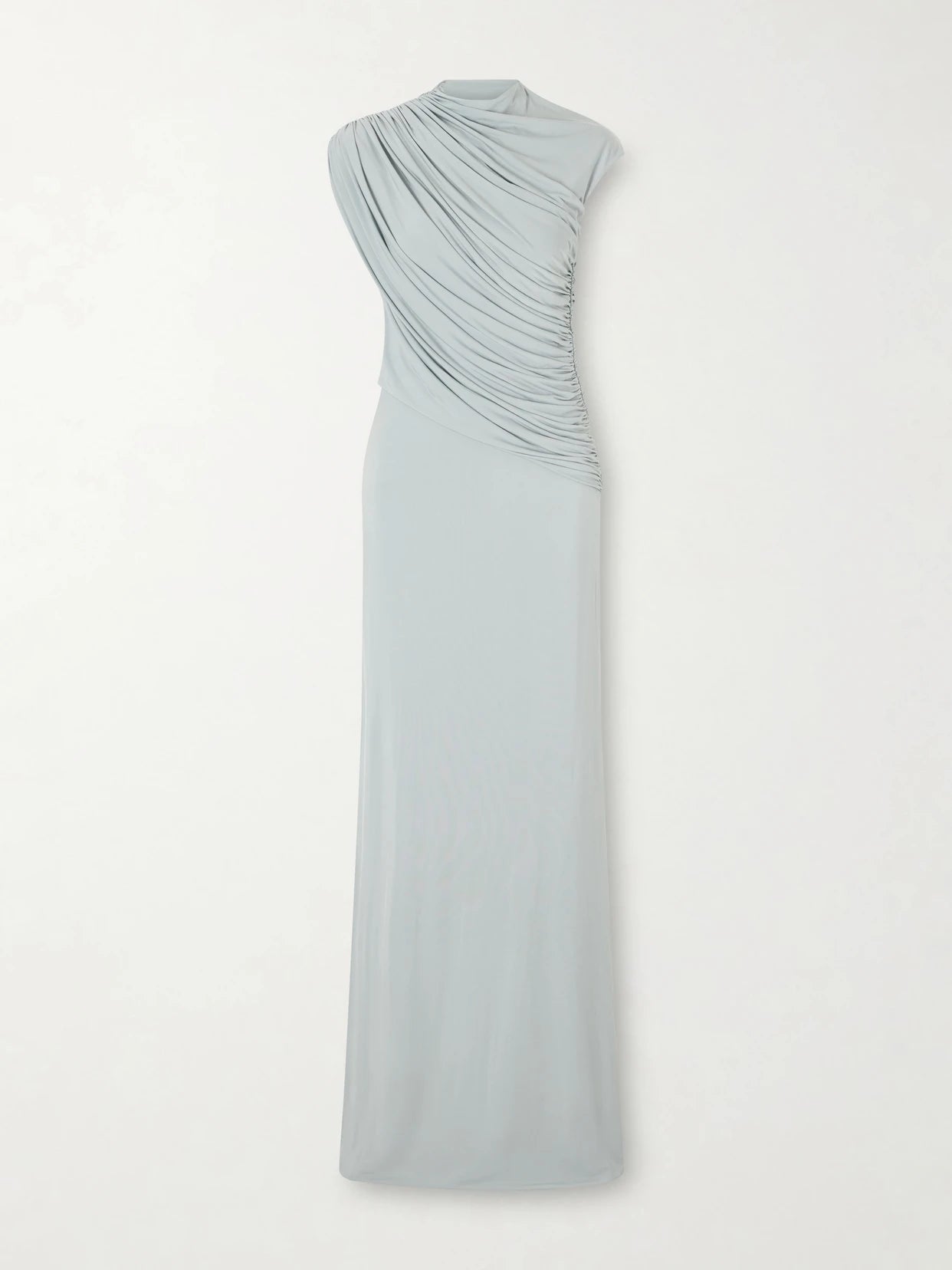 Saffron Gathered Jersey Maxi Dress
