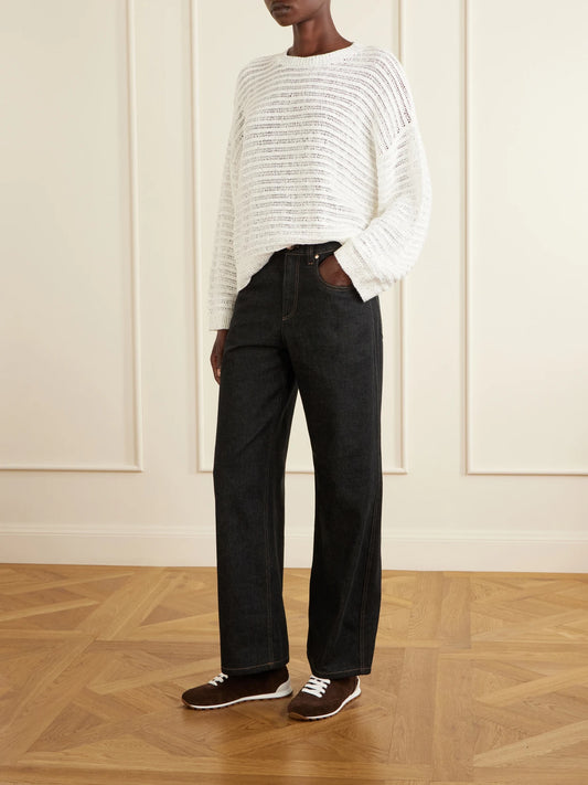 Image of Sneakers. Product name - Suede Sneakers in Brown colour by brand - Brunello Cucinelli