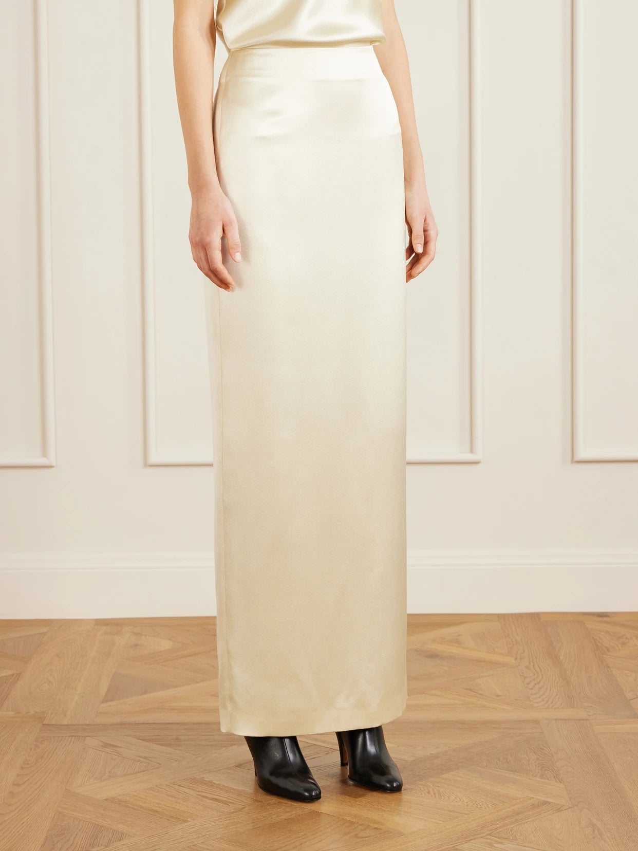 Bartelle Silk-satin Maxi Skirt