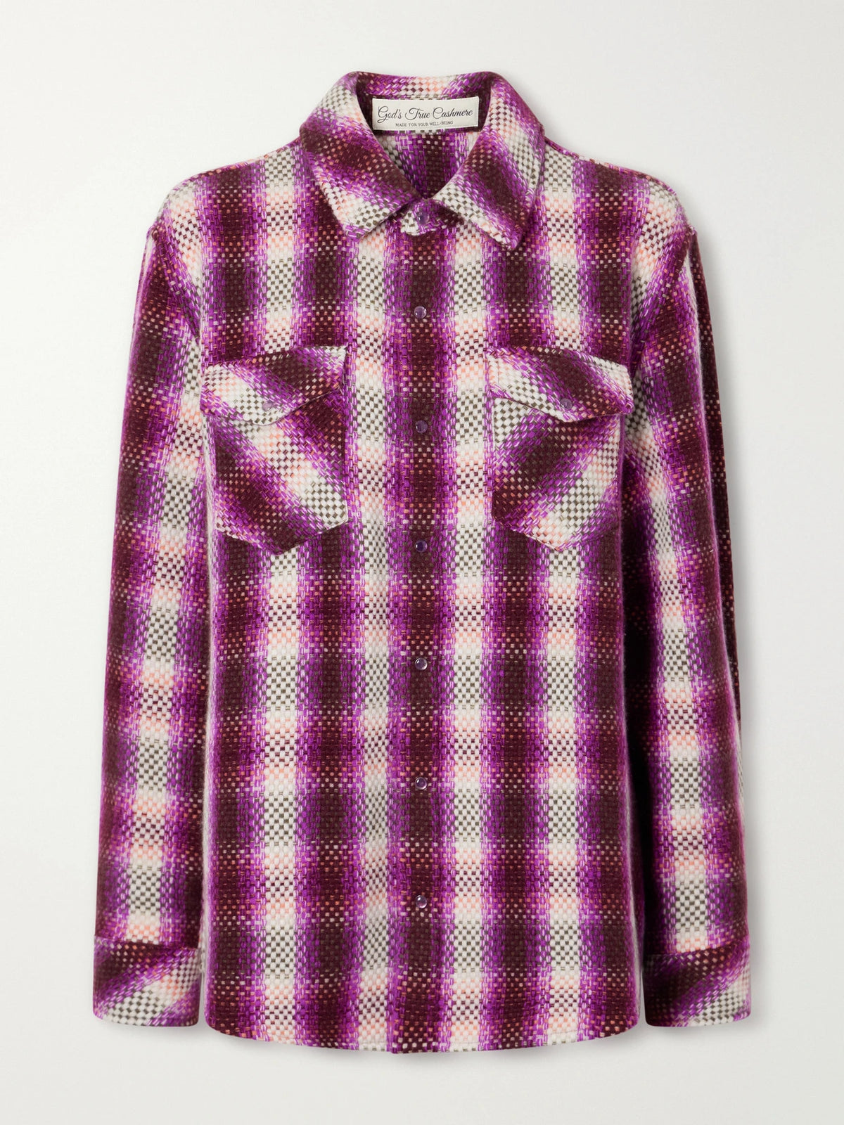 God's True Frontier Checked Cashmere Shirt
