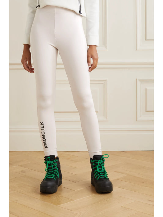 Printed Stretch-jersey Leggings