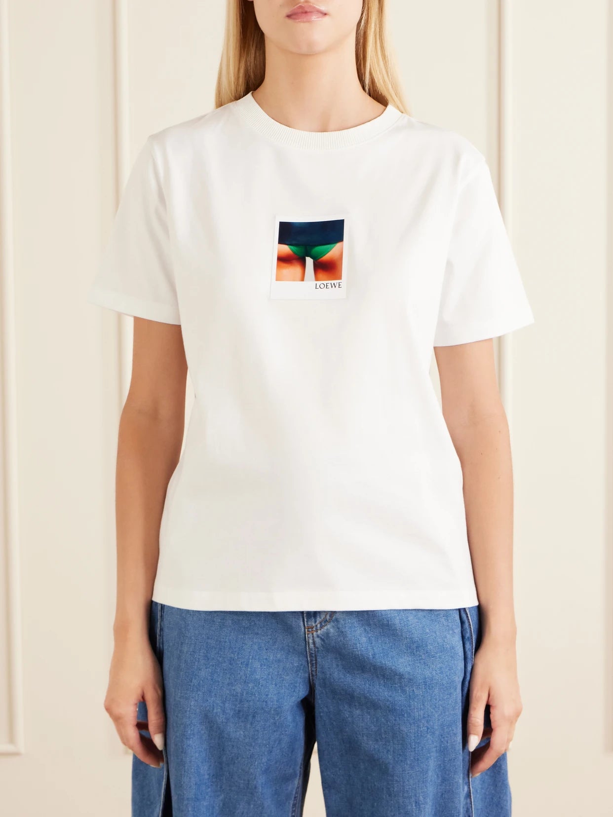 Appliquéd Cotton-jersey T-shirt