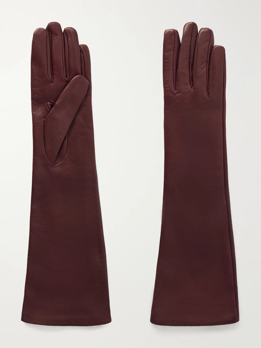 Nour Hammour Leather Gloves