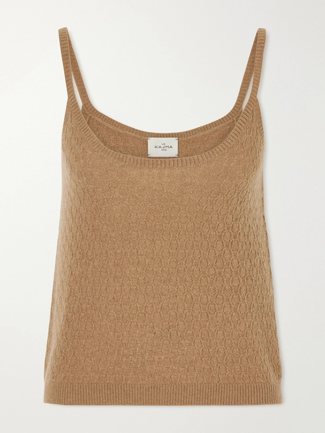 Fregene Pointelle-knit Cashmere Top
