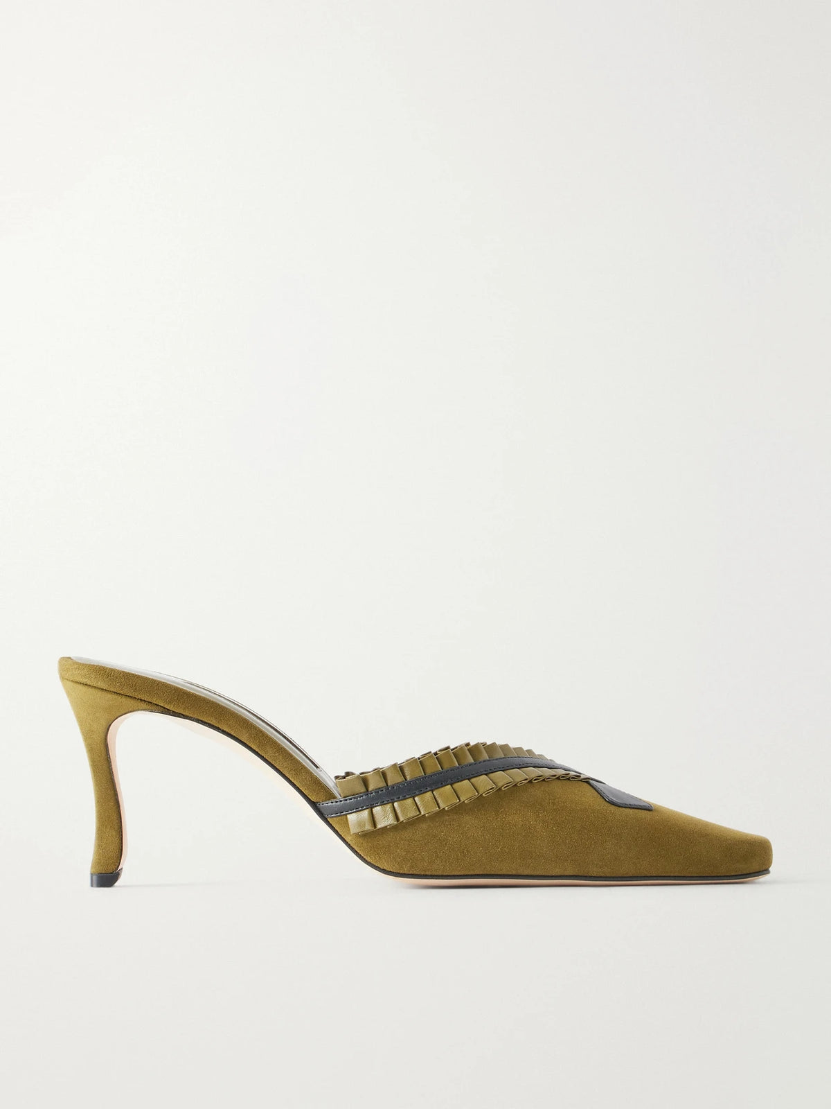 Voluptia 70 Embellished Suede Mules