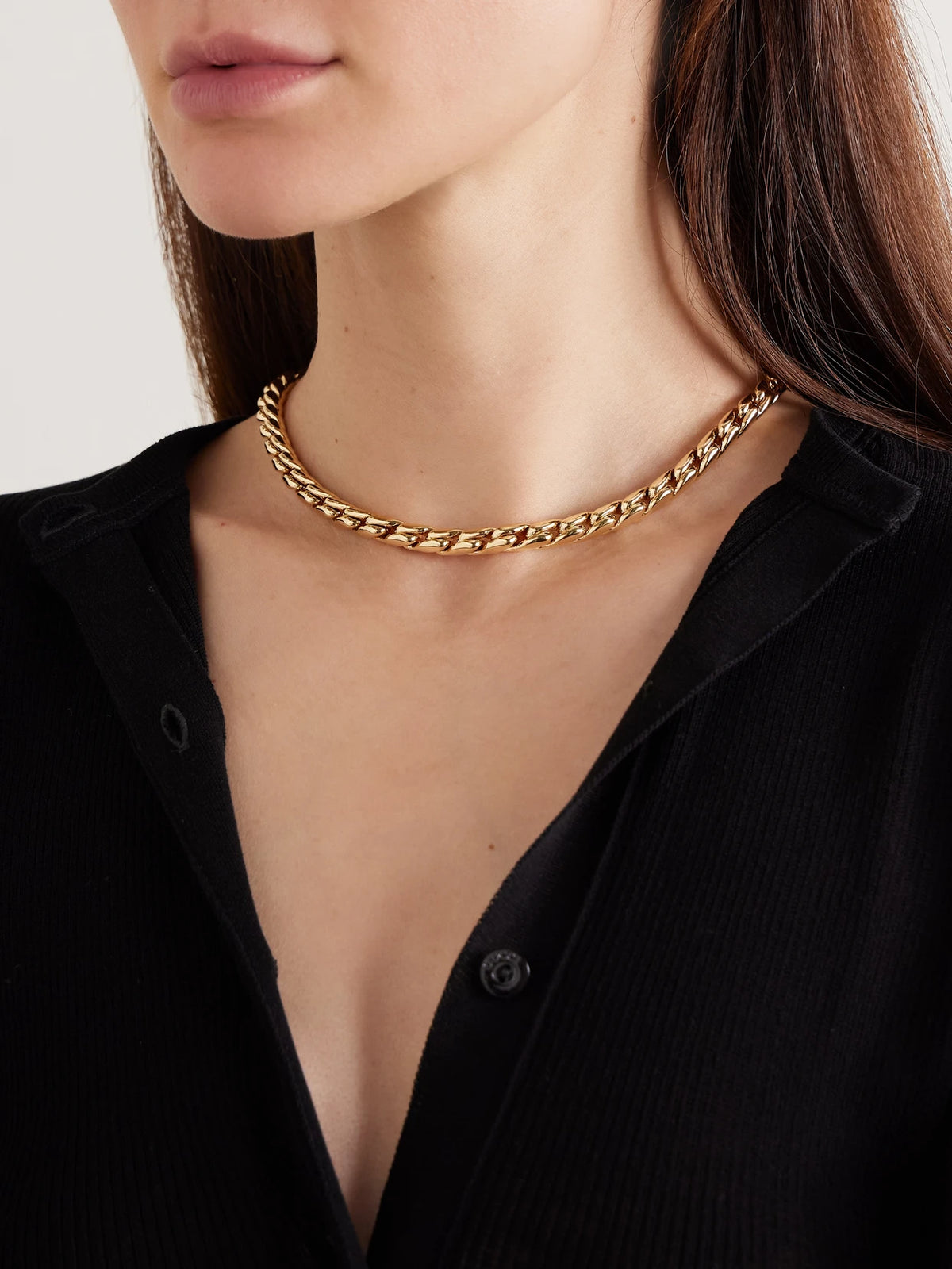 Image of Necklaces. Product name - Chelsea Gold-plated Necklace in Multi colour by brand - Jennifer Fisher