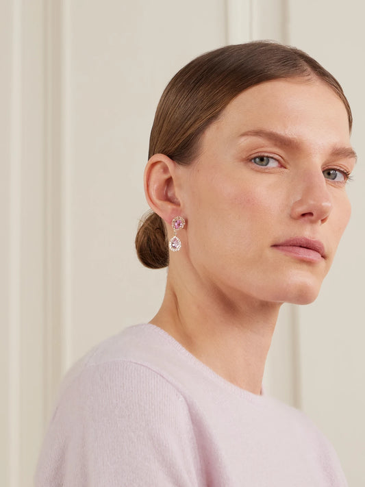 18-karat Gold, Sapphire And Diamond Earrings