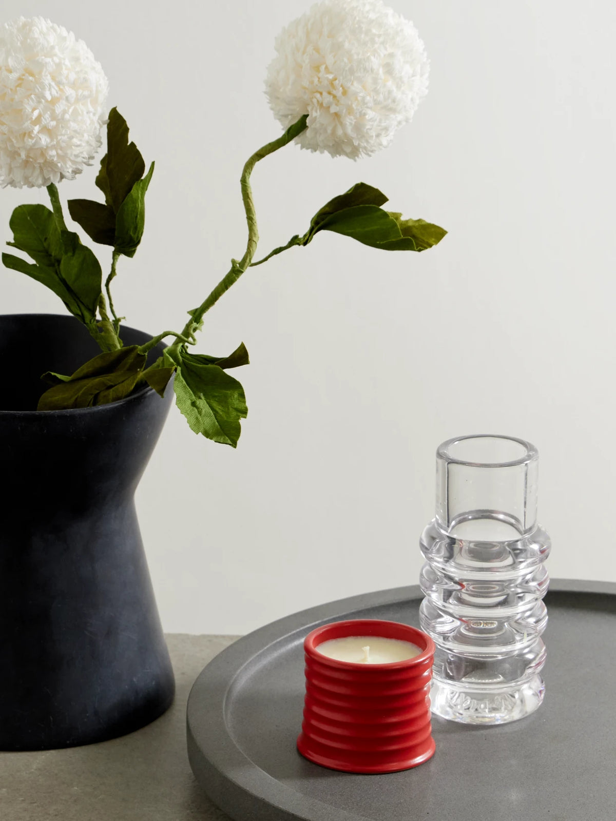 Image of Perfumes & Colognes. Product name - Tomato Leaves Small Scented Candle, 170g in Red colour by brand - LOEWE PERFUMES