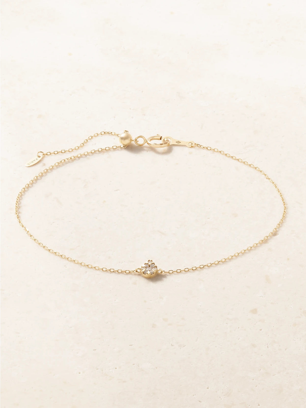 Floating 18-karat Gold Diamond Bracelet