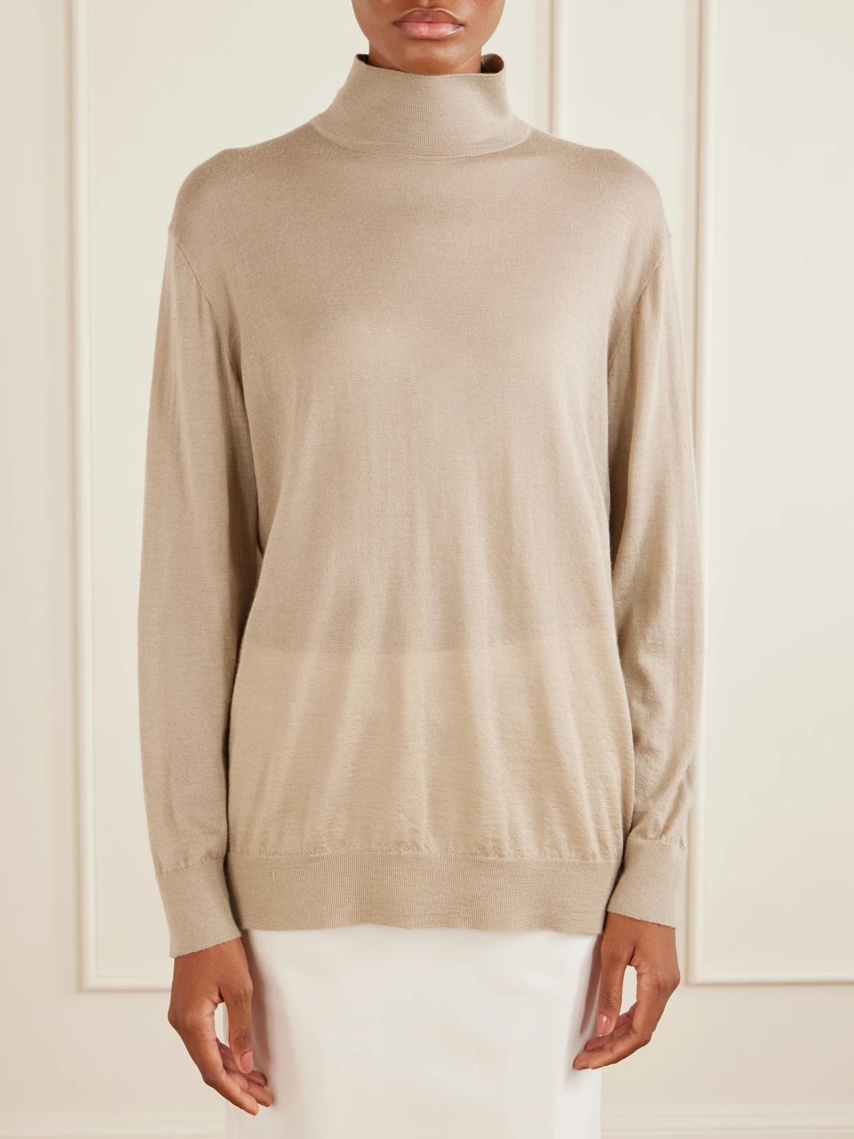 Orly Cashmere And Silk-blend Turtleneck Sweater