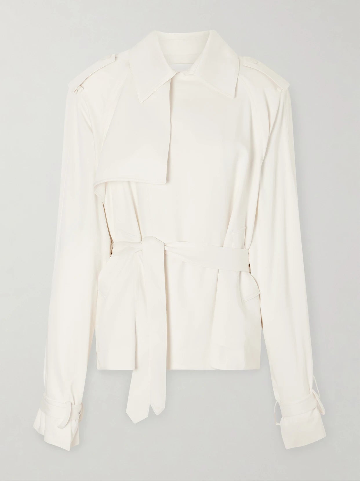 Eva Belted Gabardine Trench Coat